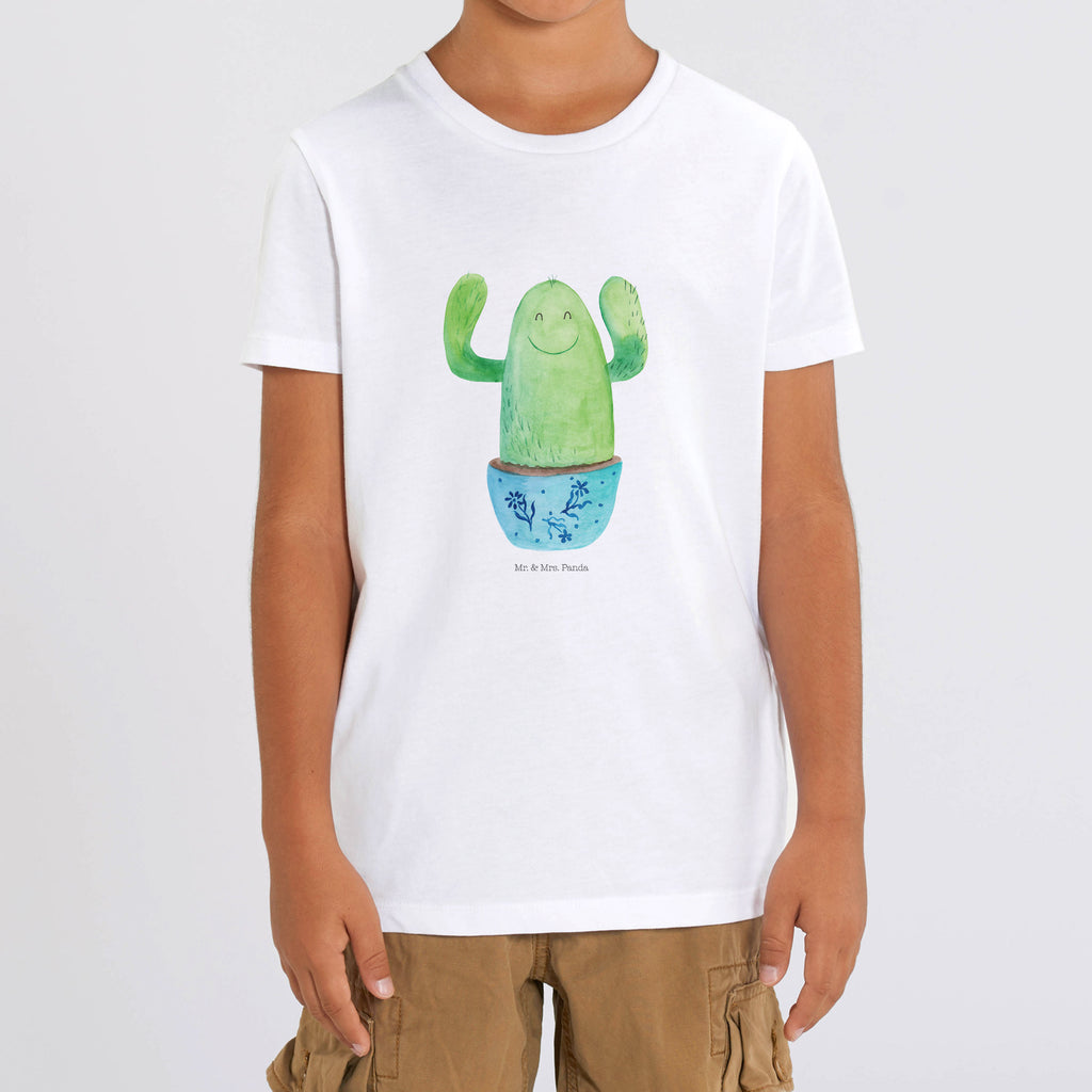 Organic Kinder T-Shirt Kaktus Happy Kinder T-Shirt, Kinder T-Shirt Mädchen, Kinder T-Shirt Jungen, Kaktus, Kakteen, Motivation, Spruch, lustig, Kindersicherung, Neustart, Büro, Büroalltag, Kollege, Kollegin, Freundin, Mutter, Familie, Ausbildung