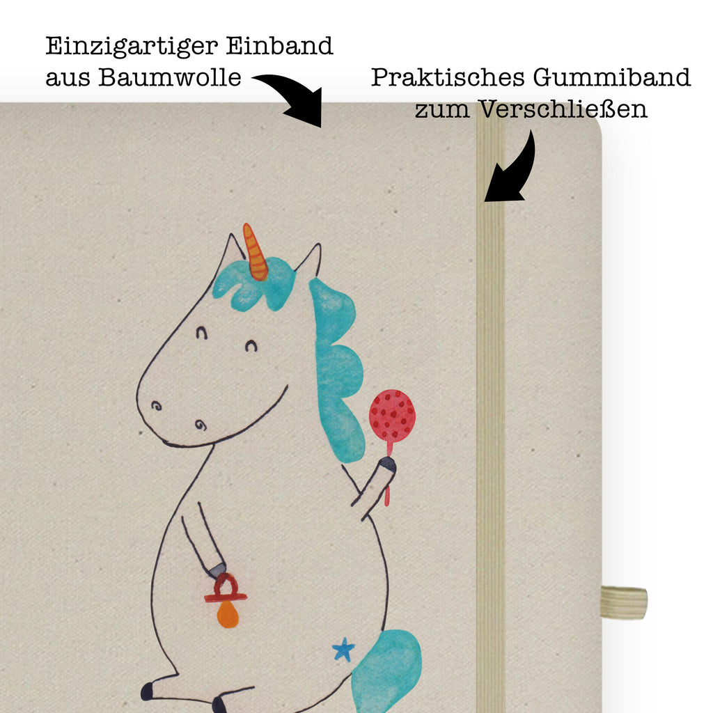 Baumwoll Notizbuch Einhorn Baby Notizen, Eintragebuch, Tagebuch, Notizblock, Adressbuch, Journal, Kladde, Skizzenbuch, Notizheft, Schreibbuch, Schreibheft, Einhorn, Einhörner, Einhorn Deko, Pegasus, Unicorn, Mutter, Geburt, Geburtstag, erstes Kind, Baby, Babyglück, Nachwuchs, Eltern, Party, Kind, Schnuller