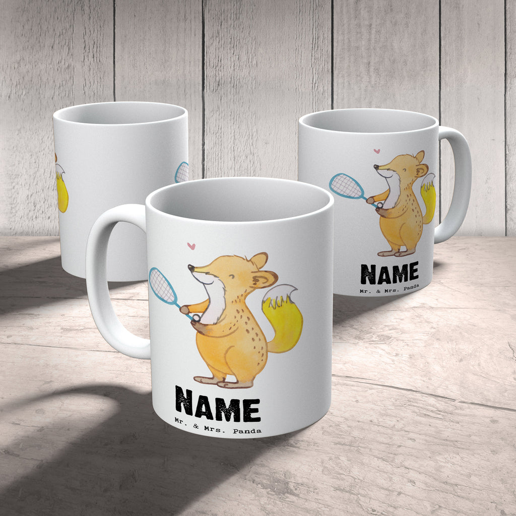 Personalisierte Tasse Fuchs Squash spielen Personalisierte Tasse, Namenstasse, Wunschname, Personalisiert, Tasse, Namen, Drucken, Tasse mit Namen, Geschenk, Sport, Sportart, Hobby, Schenken, Danke, Dankeschön, Auszeichnung, Gewinn, Sportler, Squash spielen, Squashhalle, Ballsport