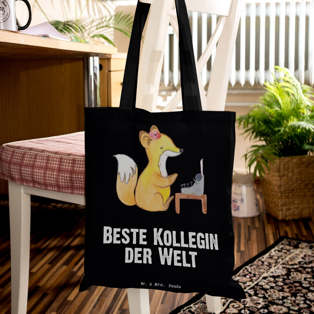 Tragetasche Fuchs Beste Kollegin der Welt Beuteltasche, Beutel, Einkaufstasche, Jutebeutel, Stoffbeutel, Tasche, Shopper, Umhängetasche, Strandtasche, Schultertasche, Stofftasche, Tragetasche, Badetasche, Jutetasche, Einkaufstüte, Laptoptasche, für, Dankeschön, Geschenk, Schenken, Geburtstag, Geburtstagsgeschenk, Geschenkidee, Danke, Bedanken, Mitbringsel, Freude machen, Geschenktipp, Arbeitskollegin, Kollegin, Freundin, Büro, Abschiedsgeschenk, Ruhestand, Arbeit, Mitarbeiterin, Berufsgenossin, Beruf