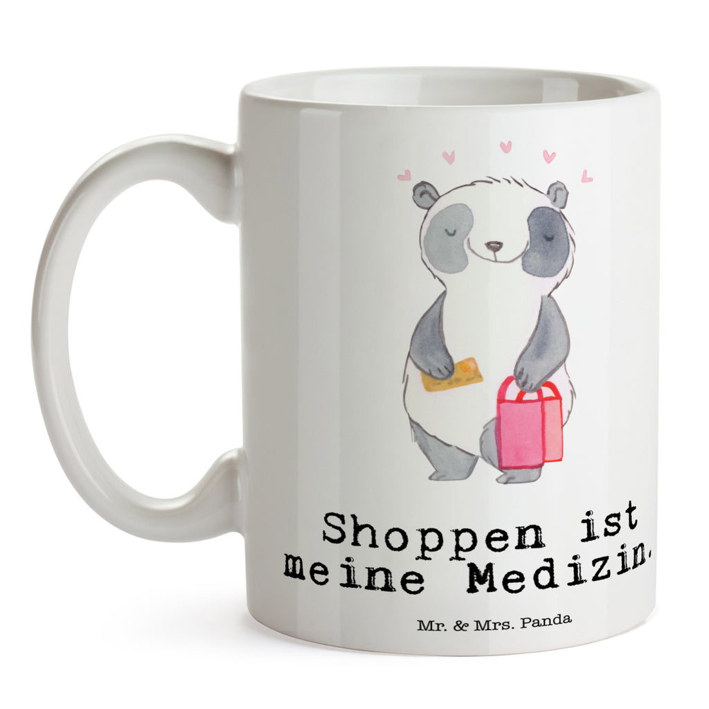 Tasse Panda Shopping Tasse, Kaffeetasse, Teetasse, Becher, Kaffeebecher, Teebecher, Keramiktasse, Porzellantasse, Büro Tasse, Geschenk Tasse, Tasse Sprüche, Tasse Motive, Kaffeetassen, Tasse bedrucken, Designer Tasse, Cappuccino Tassen, Schöne Teetassen, Geschenk, Sport, Sportart, Hobby, Schenken, Danke, Dankeschön, Auszeichnung, Gewinn, Sportler, Shopping, shoppen, einkaufen