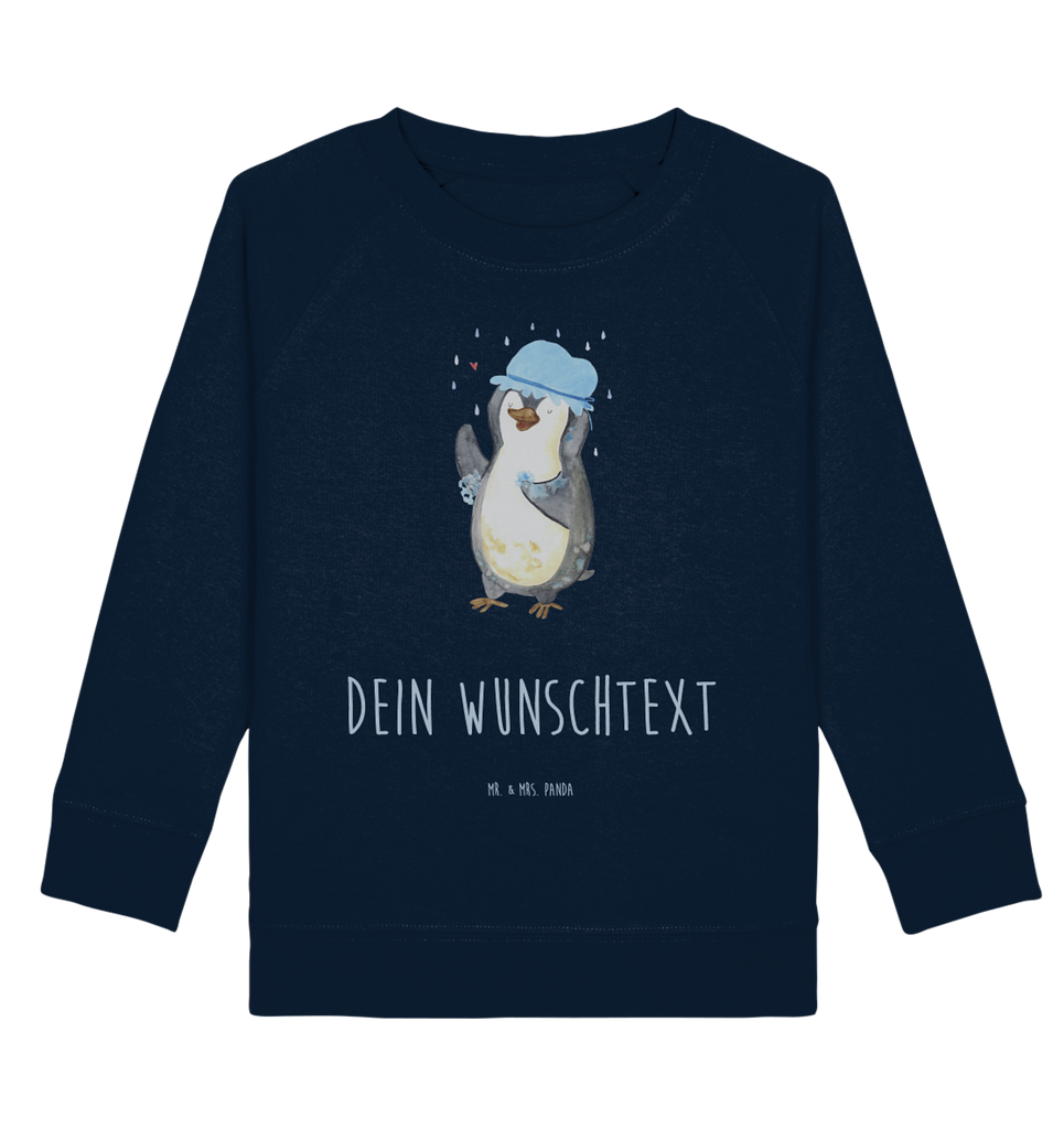 Personalisierter Kinder Pullover Pinguin duscht Personalisierter Kinder Pullover, Personalisiertes Kinder Sweatshirt, Jungen, Mädchen, Pinguin, Pinguine, Dusche, duschen, Lebensmotto, Motivation, Neustart, Neuanfang, glücklich sein