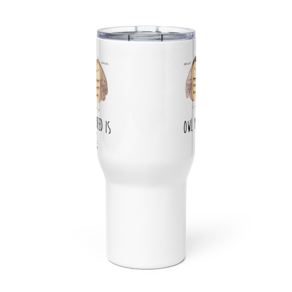 XXL Thermobecher Eulen Liebe Thermobecher, XL Thermobecher, Reisebecher, XL Reisetasse, Großer Thermobecher, Autobecher, Jumbo Becher, Eule, Eule Deko, Liebe, Hochzeit Spruch, Owl, All you need is love, Liebe Spruch, Freundin Geschenk, Freund, Wortspiel lustig