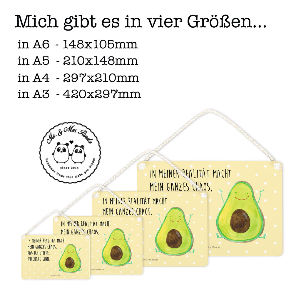 Deko Schild Avocado Happy Dekoschild, Deko Schild, Schild, Tür Schild, Türschild, Holzschild, Wandschild, Wanddeko, Avocado, Veggie, Vegan, Gesund, Chaos