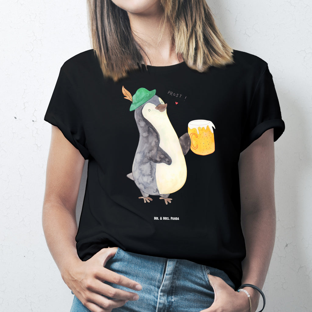 T-Shirt Standard Pinguin Bier T-Shirt, Shirt, Tshirt, Lustiges T-Shirt, T-Shirt mit Spruch, Party, Junggesellenabschied, Jubiläum, Geburstag, Herrn, Damen, Männer, Frauen, Schlafshirt, Nachthemd, Sprüche, Pinguin, Pinguine, Bier, Oktoberfest