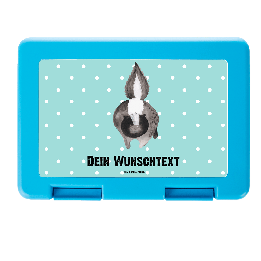 Personalisierte Brotdose Stinktier Angriff Brotdose personalisiert, Brotbox, Snackbox, Lunch box, Butterbrotdose, Brotzeitbox, Stinktier, Skunk, Wildtier, Raubtier, Stinker, Stinki, wütend, Drohung