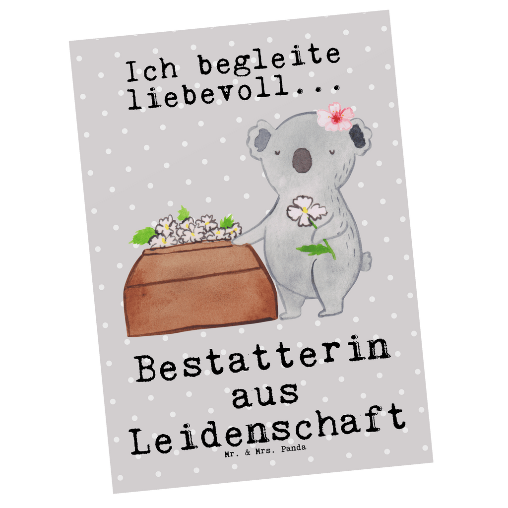 Postkarte Bestatterin aus Leidenschaft Postkarte, Karte, Geschenkkarte, Grußkarte, Einladung, Ansichtskarte, Geburtstagskarte, Einladungskarte, Dankeskarte, Ansichtskarten, Einladung Geburtstag, Einladungskarten Geburtstag, Beruf, Ausbildung, Jubiläum, Abschied, Rente, Kollege, Kollegin, Geschenk, Schenken, Arbeitskollege, Mitarbeiter, Firma, Danke, Dankeschön