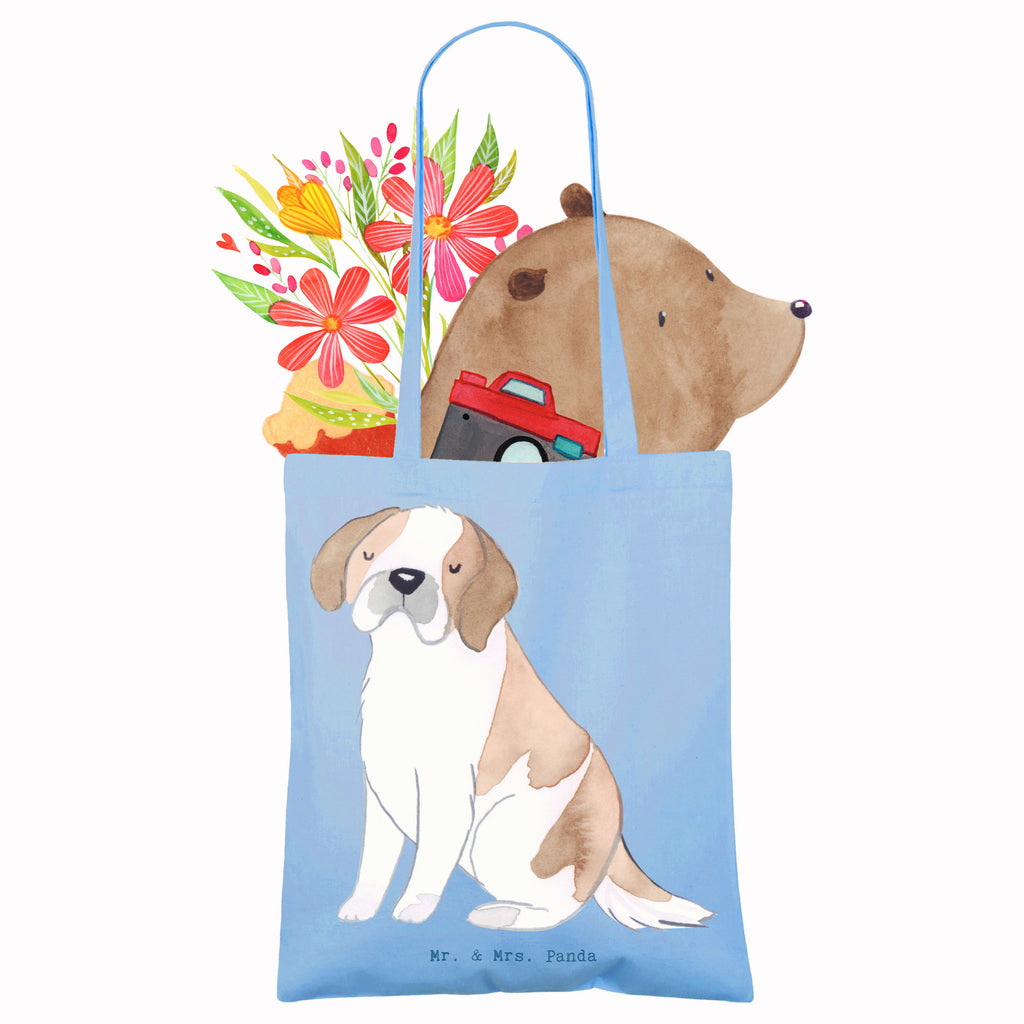 Tragetasche Saint Bernard Lebensretter Beuteltasche, Beutel, Einkaufstasche, Jutebeutel, Stoffbeutel, Tasche, Shopper, Umhängetasche, Strandtasche, Schultertasche, Stofftasche, Tragetasche, Badetasche, Jutetasche, Einkaufstüte, Laptoptasche, Hund, Hunderasse, Rassehund, Hundebesitzer, Geschenk, Tierfreund, Schenken, Welpe, St. Bernhardshund, Chien du Saint-Bernard, Saint Bernard Dog, Perro San Bernardo, Saint Bernard