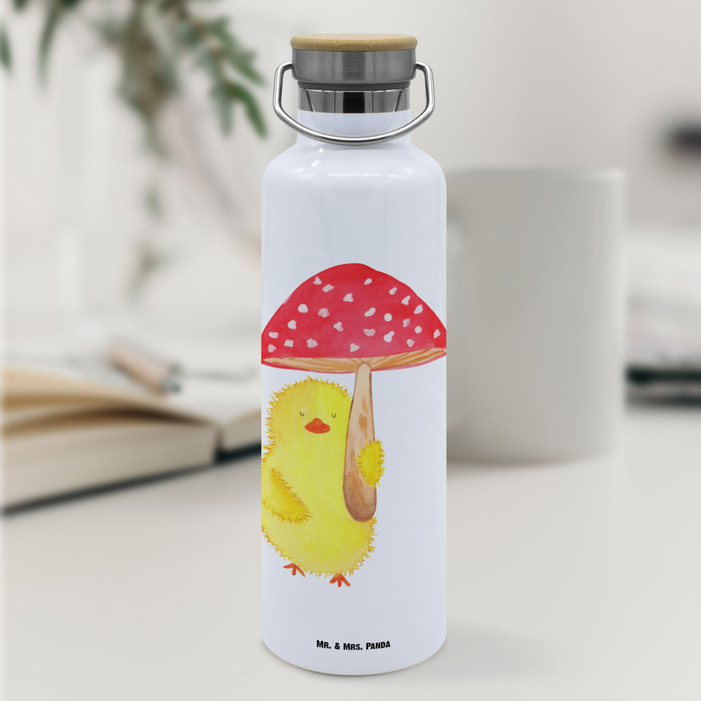 Trinkflasche Küken Fliegenpilz Thermosflasche, Isolierflasche, Edelstahl, Trinkflasche, isoliert, Wamrhaltefunktion, Sportflasche, Flasche zum Sport, Sportlerflasche, Ostern, Osterhase, Ostergeschenke, Osternest, Osterdeko, Geschenke zu Ostern, Ostern Geschenk, Ostergeschenke Kinder, Ostern Kinder, Küken, Fliegenpilz, Glückspilz, Frohe Ostern, Ostergrüße