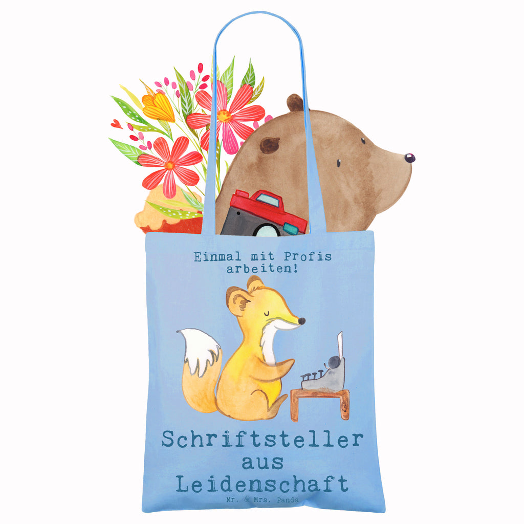 Tragetasche Schriftsteller aus Leidenschaft Beuteltasche, Beutel, Einkaufstasche, Jutebeutel, Stoffbeutel, Tasche, Shopper, Umhängetasche, Strandtasche, Schultertasche, Stofftasche, Tragetasche, Badetasche, Jutetasche, Einkaufstüte, Laptoptasche, Beruf, Ausbildung, Jubiläum, Abschied, Rente, Kollege, Kollegin, Geschenk, Schenken, Arbeitskollege, Mitarbeiter, Firma, Danke, Dankeschön, Autor, Buchveröffentlichung, Schriftsteller, Verlag, Geschichtenschreiber, Hobbyautor