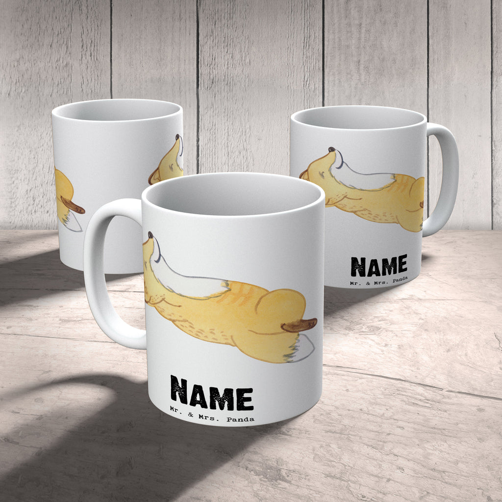 Personalisierte Tasse Fuchs Crunches Personalisierte Tasse, Namenstasse, Wunschname, Personalisiert, Tasse, Namen, Drucken, Tasse mit Namen, Geschenk, Sport, Sportart, Hobby, Schenken, Danke, Dankeschön, Auszeichnung, Gewinn, Sportler, Crunches, Fitness, Bauchpressen, Fitnessstudio