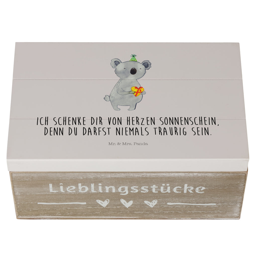 Holzkiste Koala Geschenk Holzkiste, Kiste, Schatzkiste, Truhe, Schatulle, XXL, Erinnerungsbox, Erinnerungskiste, Dekokiste, Aufbewahrungsbox, Geschenkbox, Geschenkdose, Koala, Koalabär, Geschenk, Geburtstag, Party