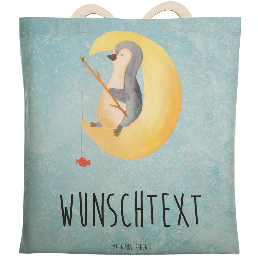 Personalisierte Einkaufstasche Pinguin Mond Personalisierte Tragetasche, Personalisierte Tasche, Personalisierter Beutel, Personalisierte Stofftasche, Personalisierte Baumwolltasche, Personalisierte Umhängetasche, Personalisierter Shopper, Personalisierte Einkaufstasche, Personalisierte Beuteltasche, Tragetasche mit Namen, Tasche mit Namen, Beutel mit Namen, Stofftasche mit Namen, Baumwolltasche mit Namen, Umhängetasche mit Namen, Shopper mit Namen, Einkaufstasche mit Namen, Beuteltasche, Wunschtext, Wunschnamen, Personalisierbar, Personalisierung, Pinguin, Pinguine, Spruch, schlafen, Nachtruhe, Einschlafen, Schlafzimmer, Schlafstörungen, Gästezimmer