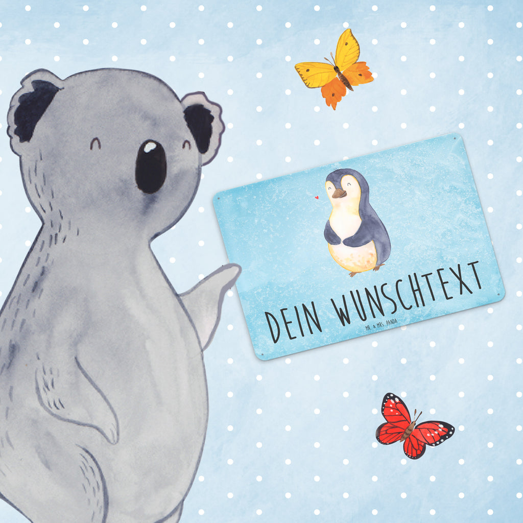 Personalisiertes Blechschild Pinguin Diät Blechschild, Metallschild, Geschenk Schild, Schild, Magnet-Metall-Schild, Deko Schild, Wandschild, Wand-Dekoration, Türschild, Pinguin, Pinguine, Diät, Abnehmen, Abspecken, Gewicht, Motivation, Selbstliebe, Körperliebe, Selbstrespekt