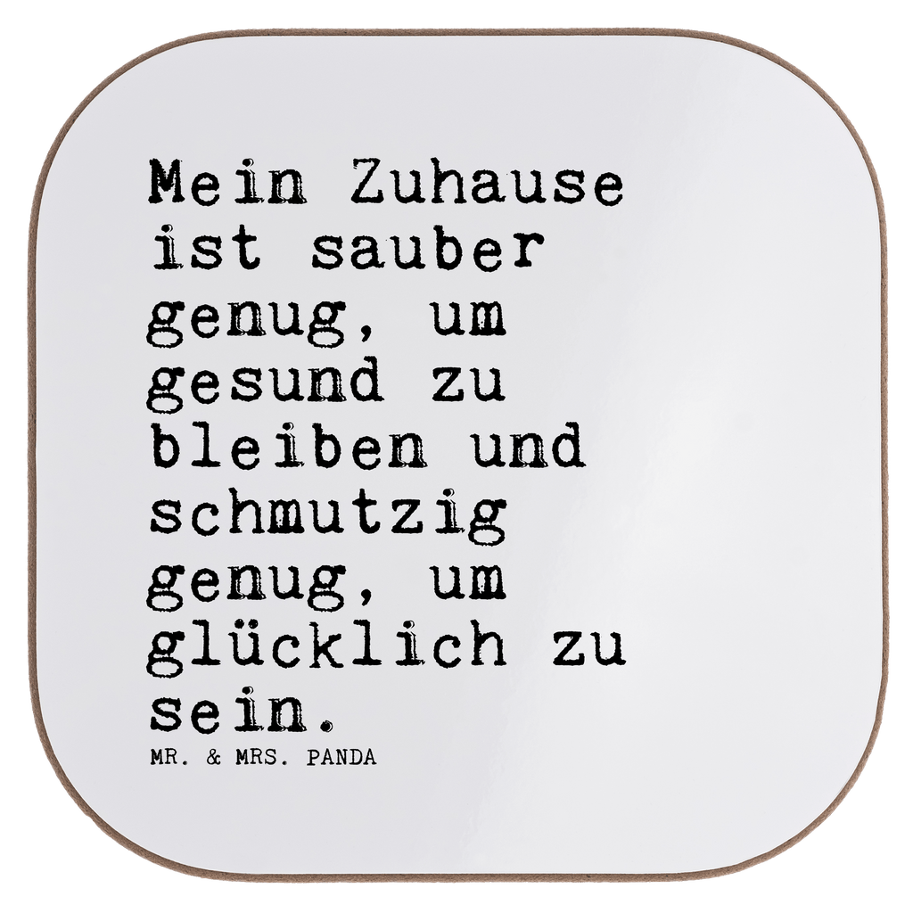 Untersetzer Mein Zuhause ist sauber... Untersetzer, Bierdeckel, Glasuntersetzer, Untersetzer Gläser, Getränkeuntersetzer, Spruch, Sprüche, lustige Sprüche, Weisheiten, Zitate, Spruch Geschenke, Spruch Sprüche Weisheiten Zitate Lustig Weisheit Worte