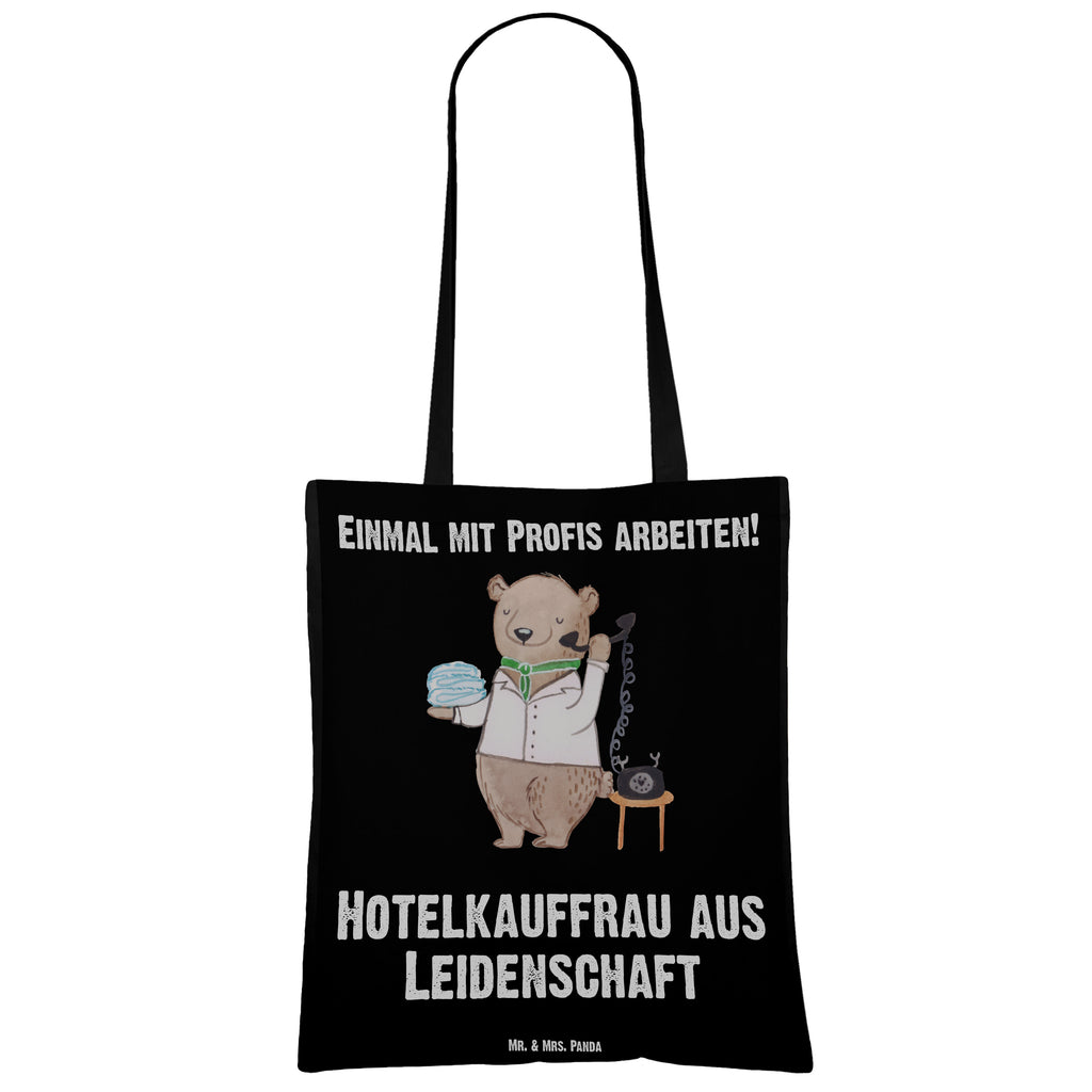 Tragetasche Hotelkauffrau aus Leidenschaft Beuteltasche, Beutel, Einkaufstasche, Jutebeutel, Stoffbeutel, Tasche, Shopper, Umhängetasche, Strandtasche, Schultertasche, Stofftasche, Tragetasche, Badetasche, Jutetasche, Einkaufstüte, Laptoptasche, Beruf, Ausbildung, Jubiläum, Abschied, Rente, Kollege, Kollegin, Geschenk, Schenken, Arbeitskollege, Mitarbeiter, Firma, Danke, Dankeschön, Hotelkauffrau, Hotelfachfrau, Hotelfachangestellte, Hotelier, Hoteleröffnung