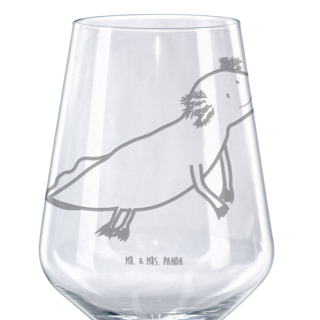 Rotwein Glas Axolotl schwimmt Rotweinglas, Weinglas, Rotwein Glas, Weinglas mit Gravur, Geschenk für Weinliebhaber, Spülmaschinenfeste Weingläser, Hochwertige Weinaccessoires, Axolotl, Molch, Axolot, Schwanzlurch, Lurch, Lurche, Problem, Probleme, Lösungen, Motivation