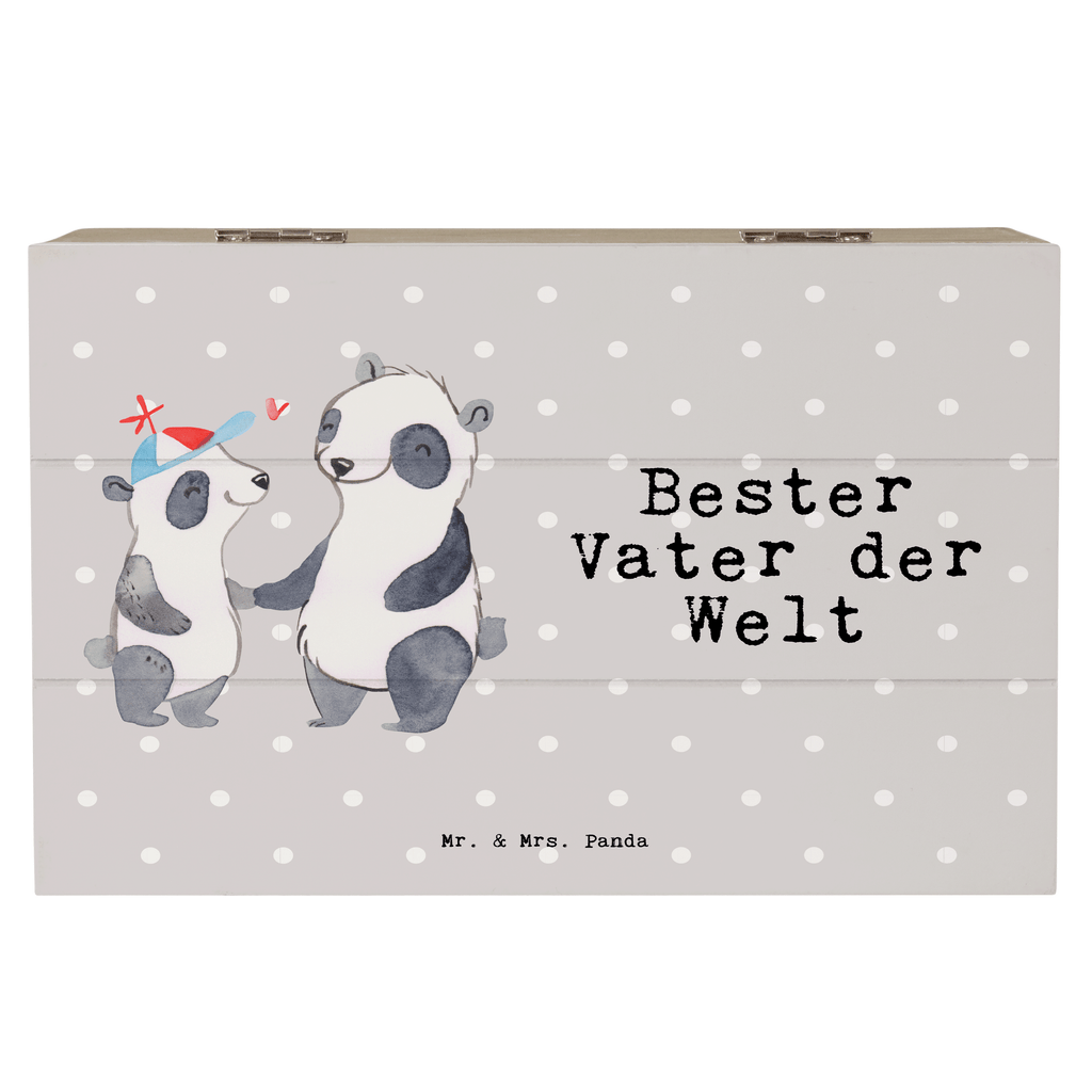 Holzkiste Panda Bester Vater der Welt Holzkiste, Kiste, Schatzkiste, Truhe, Schatulle, XXL, Erinnerungsbox, Erinnerungskiste, Dekokiste, Aufbewahrungsbox, Geschenkbox, Geschenkdose, für, Dankeschön, Geschenk, Schenken, Geburtstag, Geburtstagsgeschenk, Geschenkidee, Danke, Bedanken, Mitbringsel, Freude machen, Geschenktipp, Vater, Papa, Dad, Daddy, Paps, Papi, Vati, Eltern, Geschenk Vater, Mann, Familie, Bester, Kleinigkeit