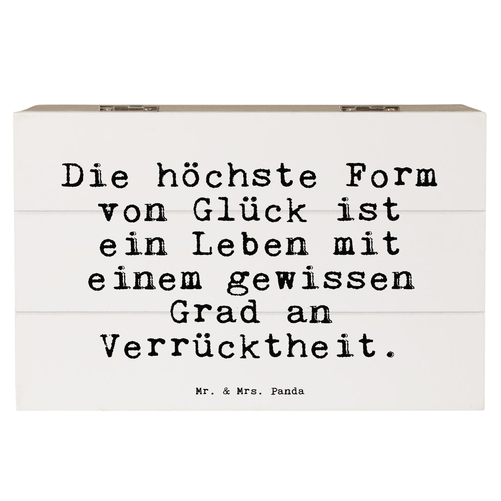 Holzkiste Sprüche und Zitate Die höchste Form von Glück ist ein Leben mit einem gewissen Grad an Verrücktheit. Holzkiste, Kiste, Schatzkiste, Truhe, Schatulle, XXL, Erinnerungsbox, Erinnerungskiste, Dekokiste, Aufbewahrungsbox, Geschenkbox, Geschenkdose, Spruch, Sprüche, lustige Sprüche, Weisheiten, Zitate, Spruch Geschenke, Spruch Sprüche Weisheiten Zitate Lustig Weisheit Worte