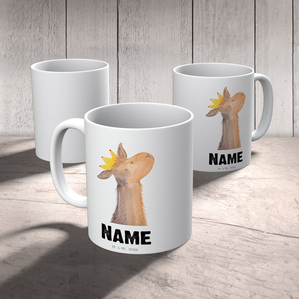 Personalisierte Tasse Lamakopf König Personalisierte Tasse, Namenstasse, Wunschname, Personalisiert, Tasse, Namen, Drucken, Tasse mit Namen, Lama, Alpaka, Lamas, König, Königin, Freundin, Mama, Papa, Büro Kollege, Kollegin, Chef, Vorgesetzter, Abi, Abitur