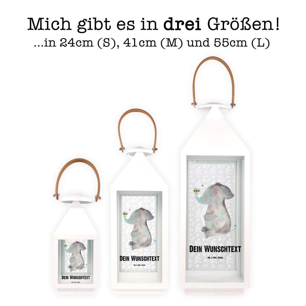 Personalisierte Deko Laterne Elefant & Biene Gartenlampe, Gartenleuchte, Gartendekoration, Gartenlicht, Laterne kleine Laternen, XXL Laternen, Laterne groß, Tiermotive, Gute Laune, lustige Sprüche, Tiere, Elefant, Biene, Liebe, Liebesbeweis, Jahrestag, Liebesgeschenk, Heiratsantrag, Hochzeitsgeschenk, Liebesspruch