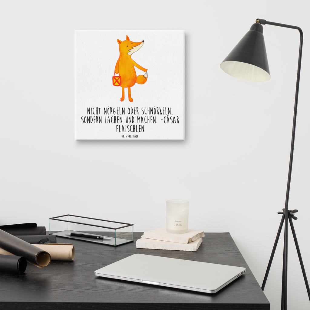 Leinwand Bild Fuchs Laterne Leinwand, Bild, Kunstdruck, Wanddeko, Dekoration, Fuchs, Füchse, Spruch trösten, Liebeskummer Spruch, Laterne, Sankt Martin, Laternenumzug, Aufmuntern, Cäsar Otto Hugo Flaischlen