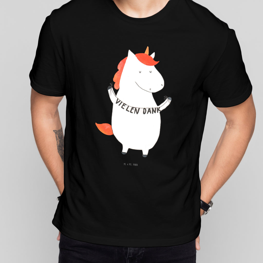 T-Shirt Standard Einhorn Vielen Dank T-Shirt, Shirt, Tshirt, Lustiges T-Shirt, T-Shirt mit Spruch, Party, Junggesellenabschied, Jubiläum, Geburstag, Herrn, Damen, Männer, Frauen, Schlafshirt, Nachthemd, Sprüche, Einhorn, Einhörner, Einhorn Deko, Pegasus, Unicorn, Danke, vielen Dank, Dankeschön, Danksagung