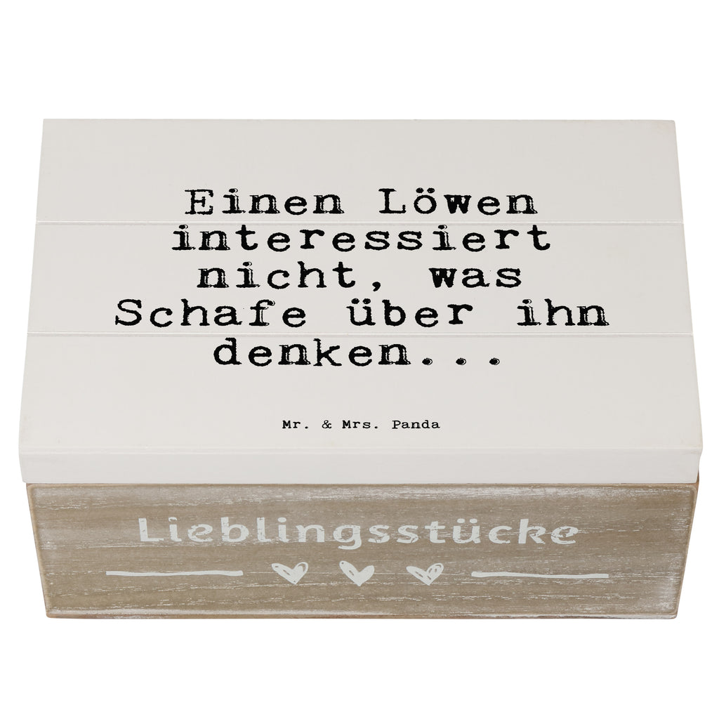 Holzkiste Sprüche und Zitate Einen Löwen interessiert nicht, was Schafe über ihn denken... Holzkiste, Kiste, Schatzkiste, Truhe, Schatulle, XXL, Erinnerungsbox, Erinnerungskiste, Dekokiste, Aufbewahrungsbox, Geschenkbox, Geschenkdose, Spruch, Sprüche, lustige Sprüche, Weisheiten, Zitate, Spruch Geschenke, Spruch Sprüche Weisheiten Zitate Lustig Weisheit Worte