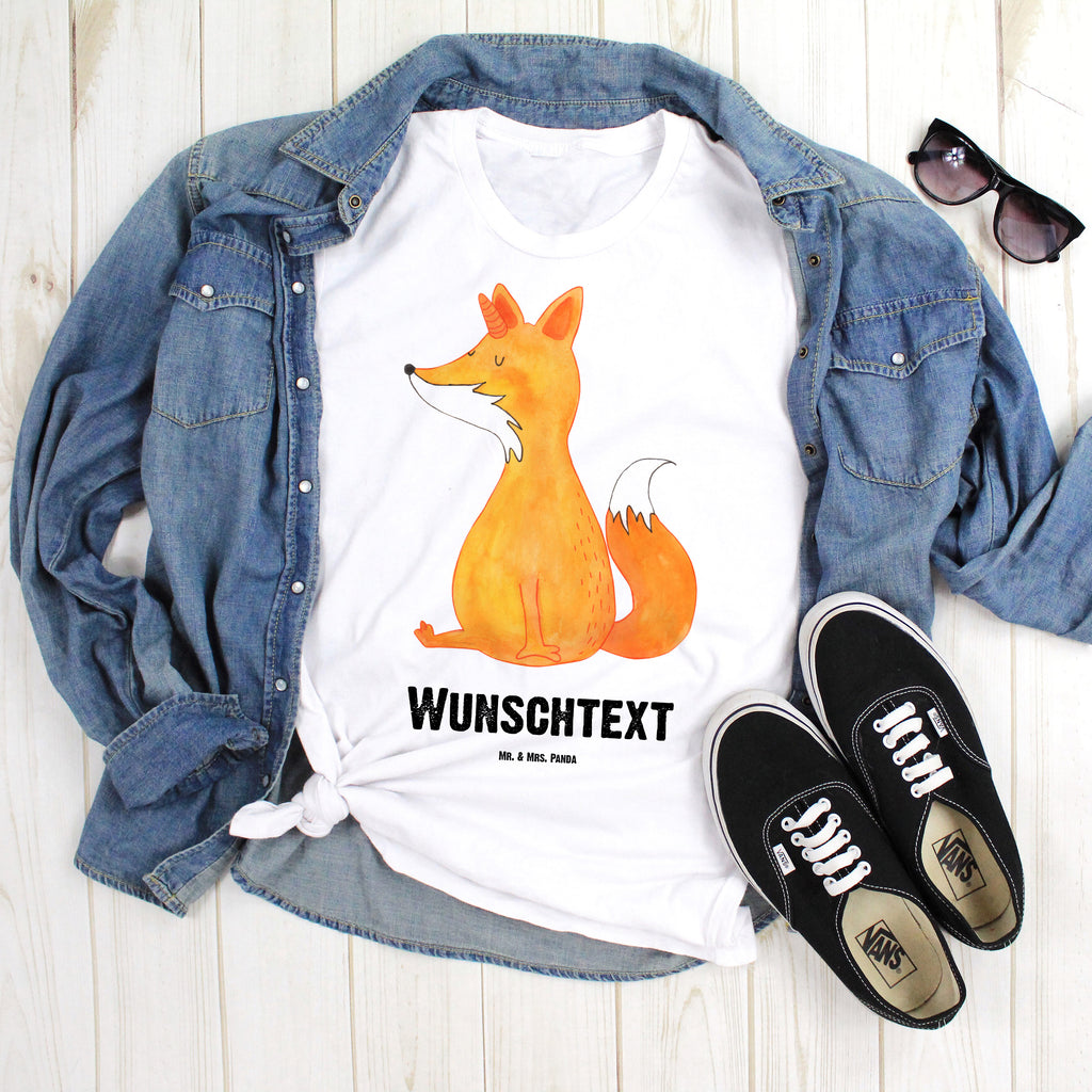 Personalisiertes T-Shirt Fuchshörnchen Wunsch T-Shirt Personalisiert, T-Shirt mit Namen, T-Shirt mit Aufruck, Männer, Frauen, Wunschtext, Bedrucken, Einhorn, Einhörner, Einhorn Deko, Pegasus, Unicorn, Fuchs, Unicorns, Fuchshörnchen, Fuchshorn, Foxycorn, Füchse