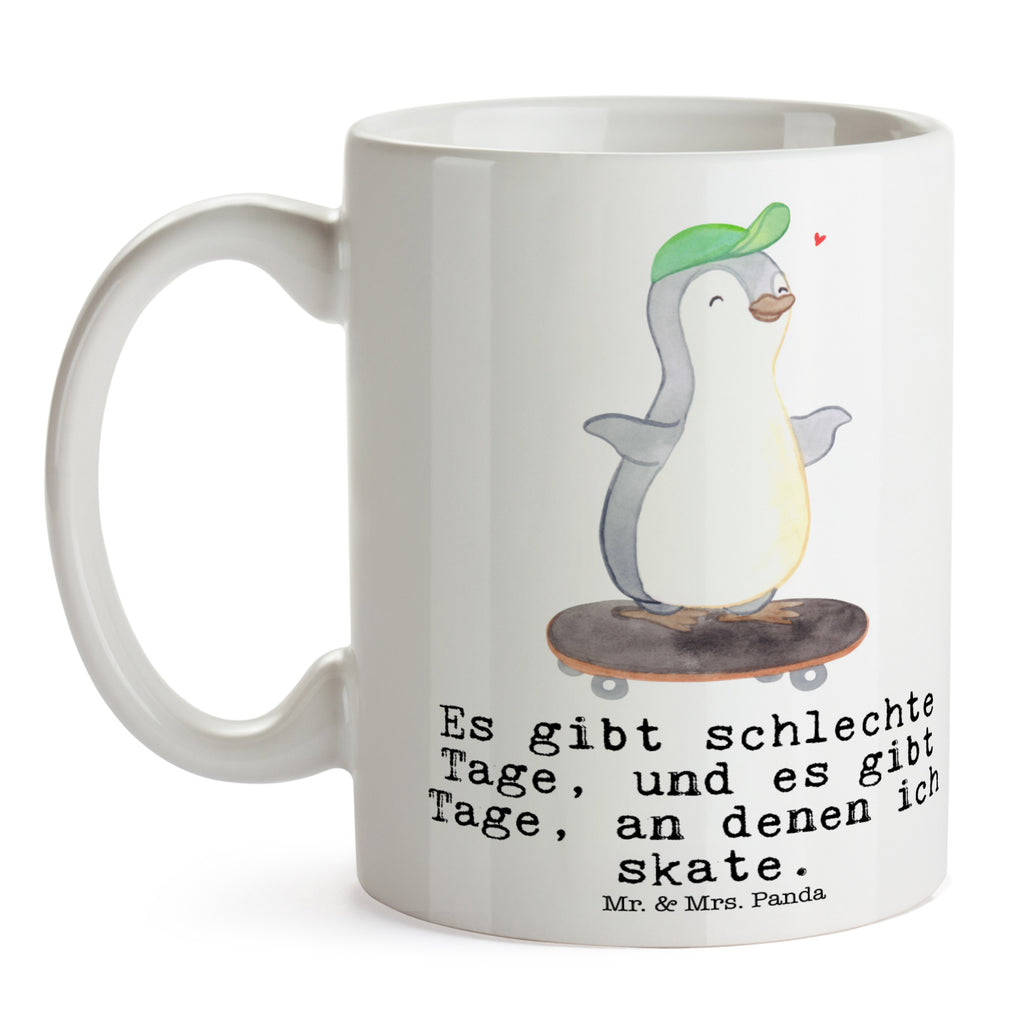 Tasse Pinguin Skateboarden Tasse, Kaffeetasse, Teetasse, Becher, Kaffeebecher, Teebecher, Keramiktasse, Porzellantasse, Büro Tasse, Geschenk Tasse, Tasse Sprüche, Tasse Motive, Kaffeetassen, Tasse bedrucken, Designer Tasse, Cappuccino Tassen, Schöne Teetassen, Geschenk, Sport, Sportart, Hobby, Schenken, Danke, Dankeschön, Auszeichnung, Gewinn, Sportler, Skateboarden, Skateboard fahren, Skaten, Skateboard, Skateplatz