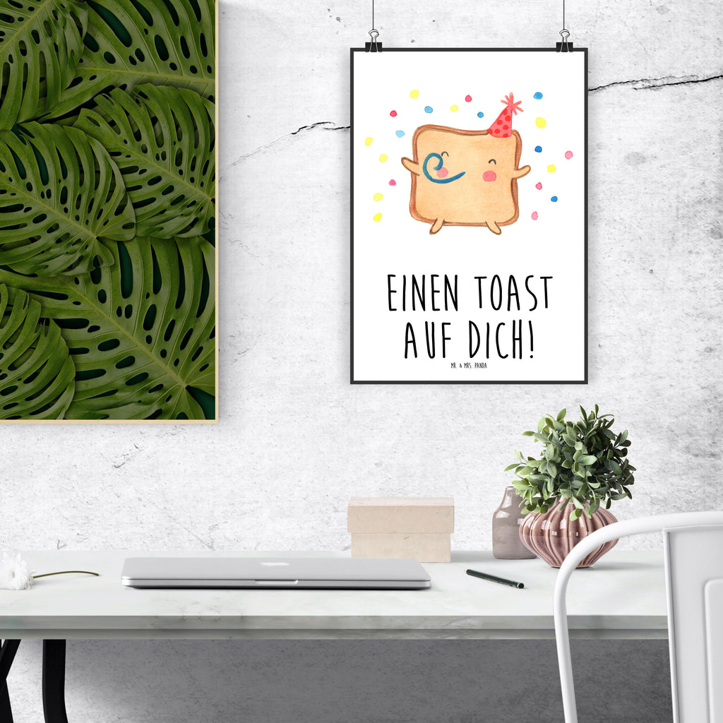 Poster Toast Party Poster, Wandposter, Bild, Wanddeko, Küchenposter, Kinderposter, Wanddeko Bild, Raumdekoration, Wanddekoration, Handgemaltes Poster, Mr. & Mrs. Panda Poster, Designposter, Kunstdruck, Posterdruck, Liebe, Partner, Freund, Freundin, Ehemann, Ehefrau, Heiraten, Verlobung, Heiratsantrag, Liebesgeschenk, Jahrestag, Hocheitstag, Valentinstag, Geschenk für Frauen, Hochzeitstag, Mitbringsel, Geschenk für Freundin, Geschenk für Partner, Liebesbeweis, für Männer, für Ehemann