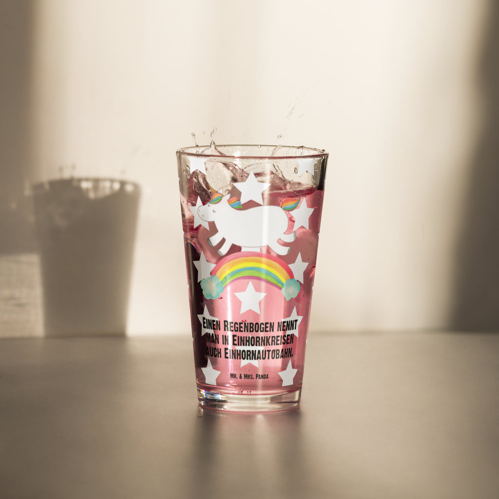 Premium Trinkglas Einhorn Regenbogen Trinkglas, Glas, Pint Glas, Bierglas, Cocktail Glas, Wasserglas, Einhorn, Einhörner, Einhorn Deko, Pegasus, Unicorn, Regenbogen, Glitzer, Einhornpower, Erwachsenwerden, Einhornautobahn