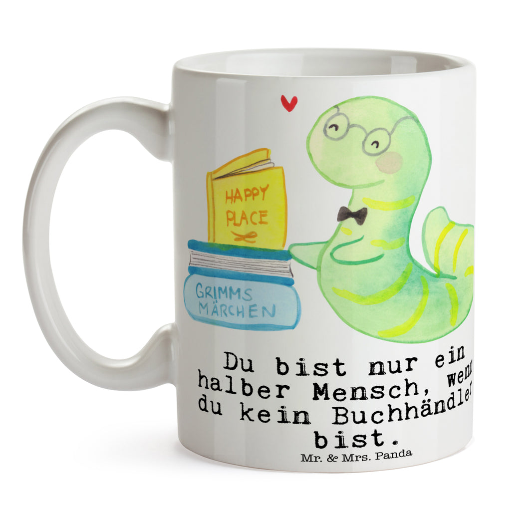 Tasse Buchhändler mit Herz Tasse, Kaffeetasse, Teetasse, Becher, Kaffeebecher, Teebecher, Keramiktasse, Porzellantasse, Büro Tasse, Geschenk Tasse, Tasse Sprüche, Tasse Motive, Kaffeetassen, Tasse bedrucken, Designer Tasse, Cappuccino Tassen, Schöne Teetassen, Beruf, Ausbildung, Jubiläum, Abschied, Rente, Kollege, Kollegin, Geschenk, Schenken, Arbeitskollege, Mitarbeiter, Firma, Danke, Dankeschön, Buchhändler, Buchhandlung, Buchverkäufer, Bibliothekar, Bücherwurm