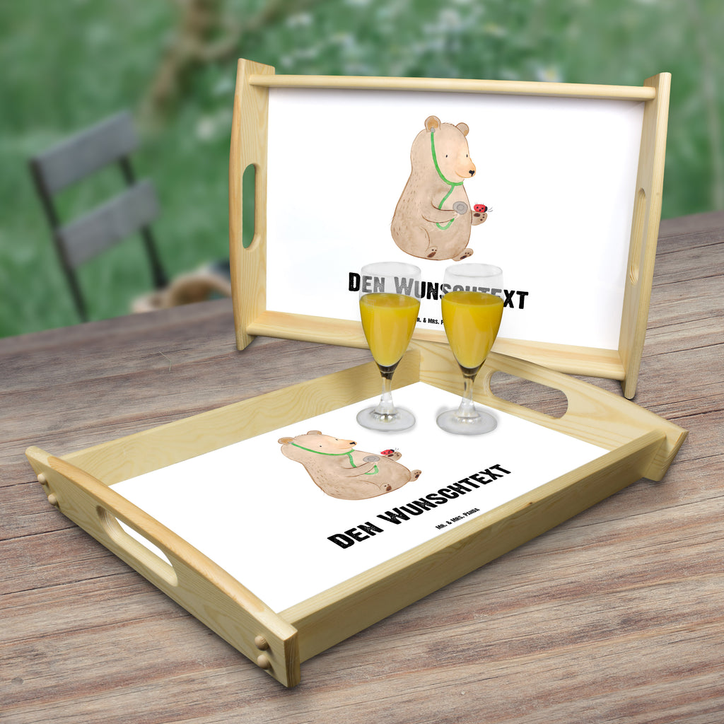 Personalisiertes Serviertablett Bär Arzt Personalisiertes Serviertablett, Personalisiertes Tablett, Personalisiertes Holztablett, Personalisiertes Küchentablett, Personalisiertes Dekotablett, Personalisiertes Frühstückstablett, Serviertablett mit Namen, Tablett mit Namen, Bär, Teddy, Teddybär, Arzt, Ärztin, Doktor, Professor, Doktorin, Professorin