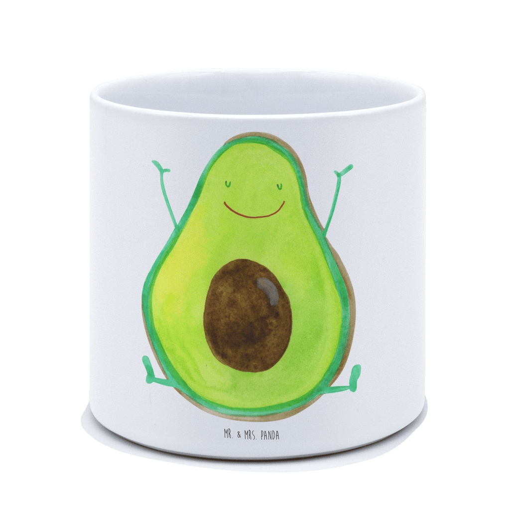 XL Blumentopf Avocado Glücklich Bumentopf, Xl Blumentopf, Blumentopf Gross, Übertopf, Pflanztopf, Keramiktopf, Kräutertopf, Topf, Pflanzkübel, Blumenübertopf, Avocado, Veggie, Vegan, Gesund, Chaos