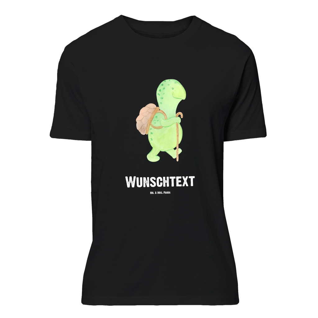 Personalisiertes T-Shirt Schildkröte Wanderer T-Shirt Personalisiert, T-Shirt mit Namen, T-Shirt mit Aufruck, Männer, Frauen, Wunschtext, Bedrucken, Schildkröte, Schildkröten, Motivation, Motivationsspruch, Motivationssprüche, Neuanfang