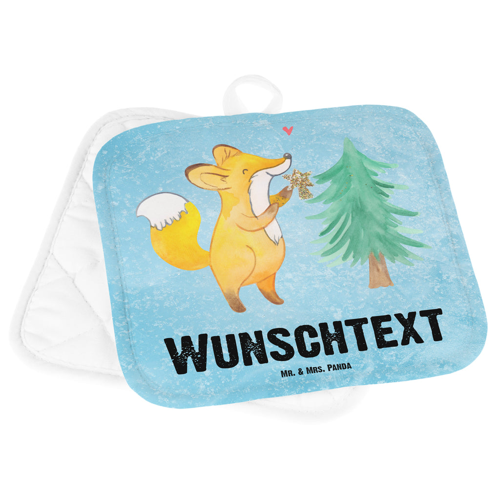 Personalisierte Topflappen Fuchs  Weihnachtsbaum Topflappen personalisiert, Personalisierte Topfuntersetzer, Personalisierter Ofenhandschuh, Topflappen Set personalisiert, Topflappen mit Namen, Namensaufdruck, Winter, Weihnachten, Weihnachtsdeko, Nikolaus, Advent, Heiligabend, Wintermotiv, Weihnachtsmann, Weihnachtstage, Fuchs, Schlittschuh, Weihnachtszeit, Weihnachtsdekoration