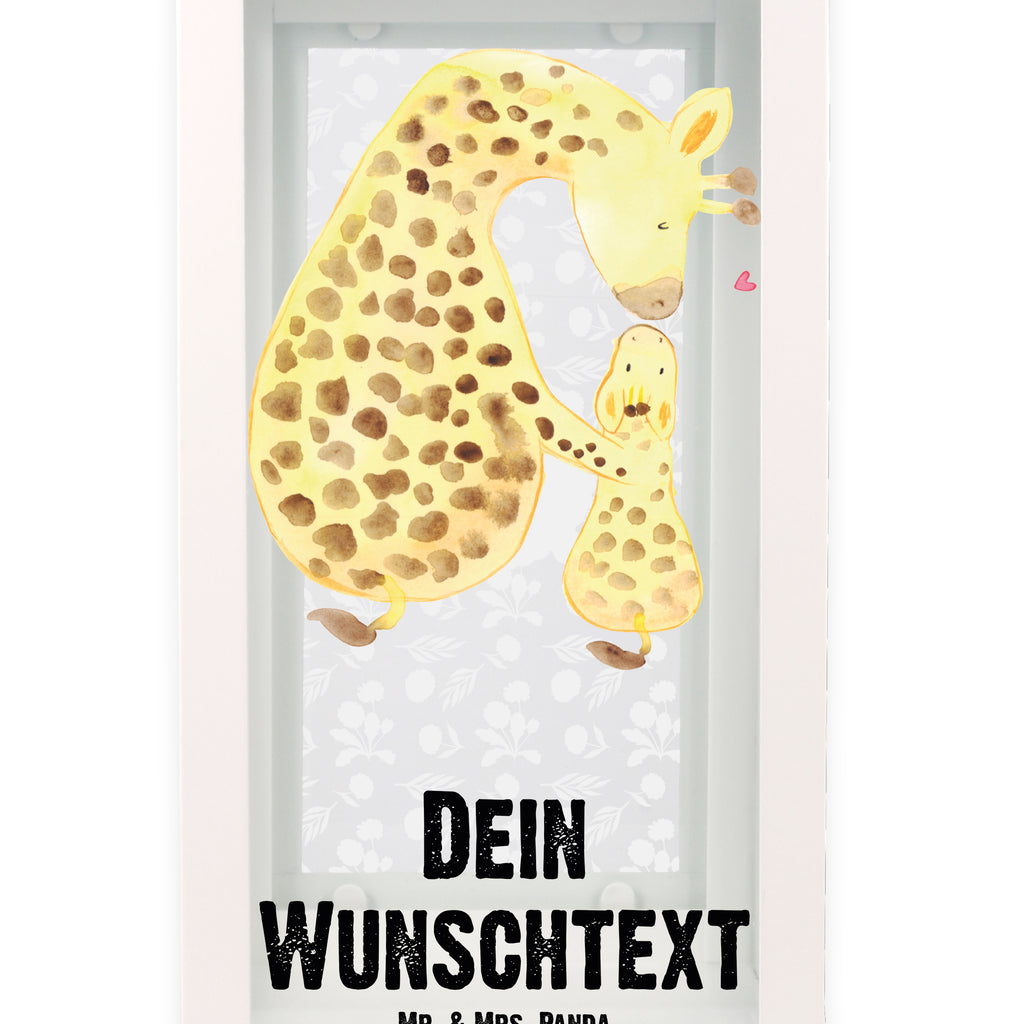 Personalisierte Deko Laterne Giraffe mit Kind Gartenlampe, Gartenleuchte, Gartendekoration, Gartenlicht, Laterne kleine Laternen, XXL Laternen, Laterne groß, Afrika, Wildtiere, Giraffe, Kind, Mutter, Mama, Tochter, Sohn, Lieblingsmensch