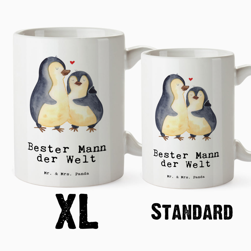 XL Tasse Pinguin Bester Mann der Welt XL Tasse, Große Tasse, Grosse Kaffeetasse, XL Becher, XL Teetasse, spülmaschinenfest, Jumbo Tasse, Groß, für, Dankeschön, Geschenk, Schenken, Geburtstag, Geburtstagsgeschenk, Geschenkidee, Danke, Bedanken, Mitbringsel, Freude machen, Geschenktipp, Ehemann, Beste, Mann, Partner, Freund, Traummann, Liebling, Ehepartner, Ehe, Gatte, Lebensgefährte, Bräutigam, Kleinigkeit