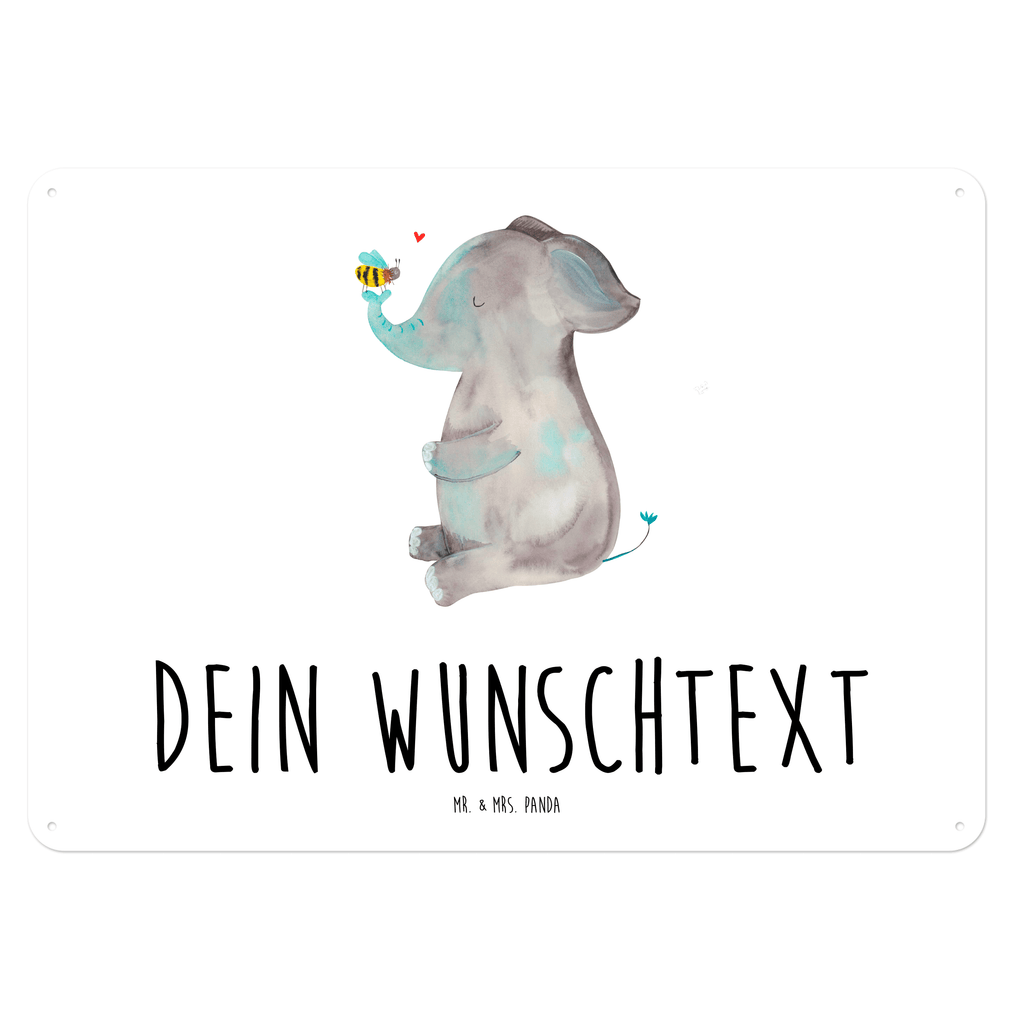 Personalisiertes Blechschild Elefant & Biene Blechschild, Metallschild, Geschenk Schild, Schild, Magnet-Metall-Schild, Deko Schild, Wandschild, Wand-Dekoration, Türschild, Tiermotive, Gute Laune, lustige Sprüche, Tiere, Elefant, Biene, Liebe, Liebesbeweis, Jahrestag, Liebesgeschenk, Heiratsantrag, Hochzeitsgeschenk, Liebesspruch