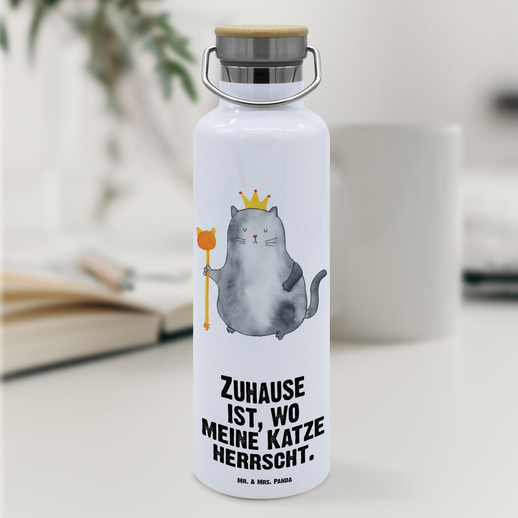 Trinkflasche Katze König Thermosflasche, Isolierflasche, Edelstahl, Trinkflasche, isoliert, Wamrhaltefunktion, Sportflasche, Flasche zum Sport, Sportlerflasche, Katze, Katzenmotiv, Katzenfan, Katzendeko, Katzenfreund, Katzenliebhaber, Katzenprodukte, Katzenartikel, Katzenaccessoires, Katzensouvenirs, Katzenliebhaberprodukte, Katzenmotive, Katzen, Kater, Mietze, Cat, Cats, Katzenhalter, Katzenbesitzerin, Haustier, König, Königin, Queen, Familie, Mietzhaus, Wohnung, erste eigenen Wohnung, Umzug, Einzug