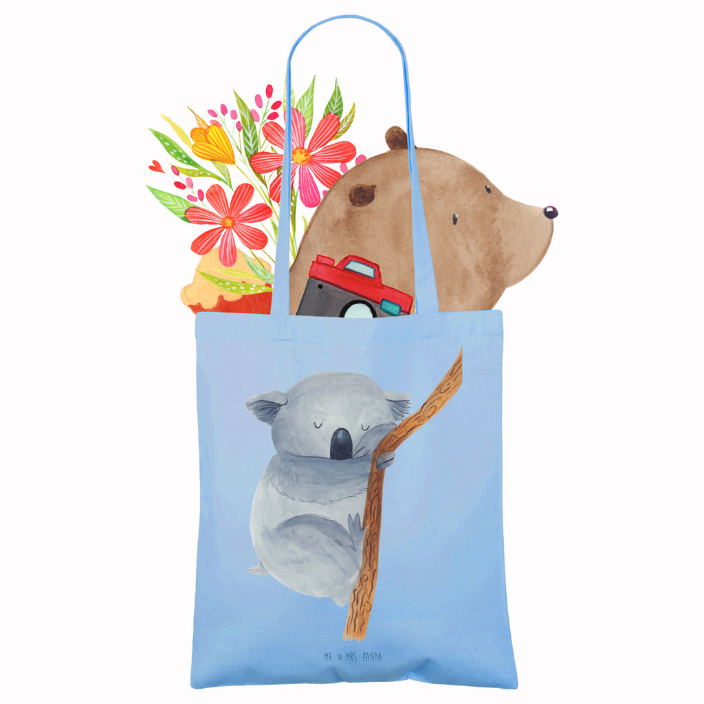 Tragetasche Koalabär Beuteltasche, Beutel, Einkaufstasche, Jutebeutel, Stoffbeutel, Tasche, Shopper, Umhängetasche, Strandtasche, Schultertasche, Stofftasche, Tragetasche, Badetasche, Jutetasche, Einkaufstüte, Laptoptasche, Tiermotive, Gute Laune, lustige Sprüche, Tiere, Koala, träumen, Traum, schlafen, Schlafzimmer, Traumland, Bär, Koalabär