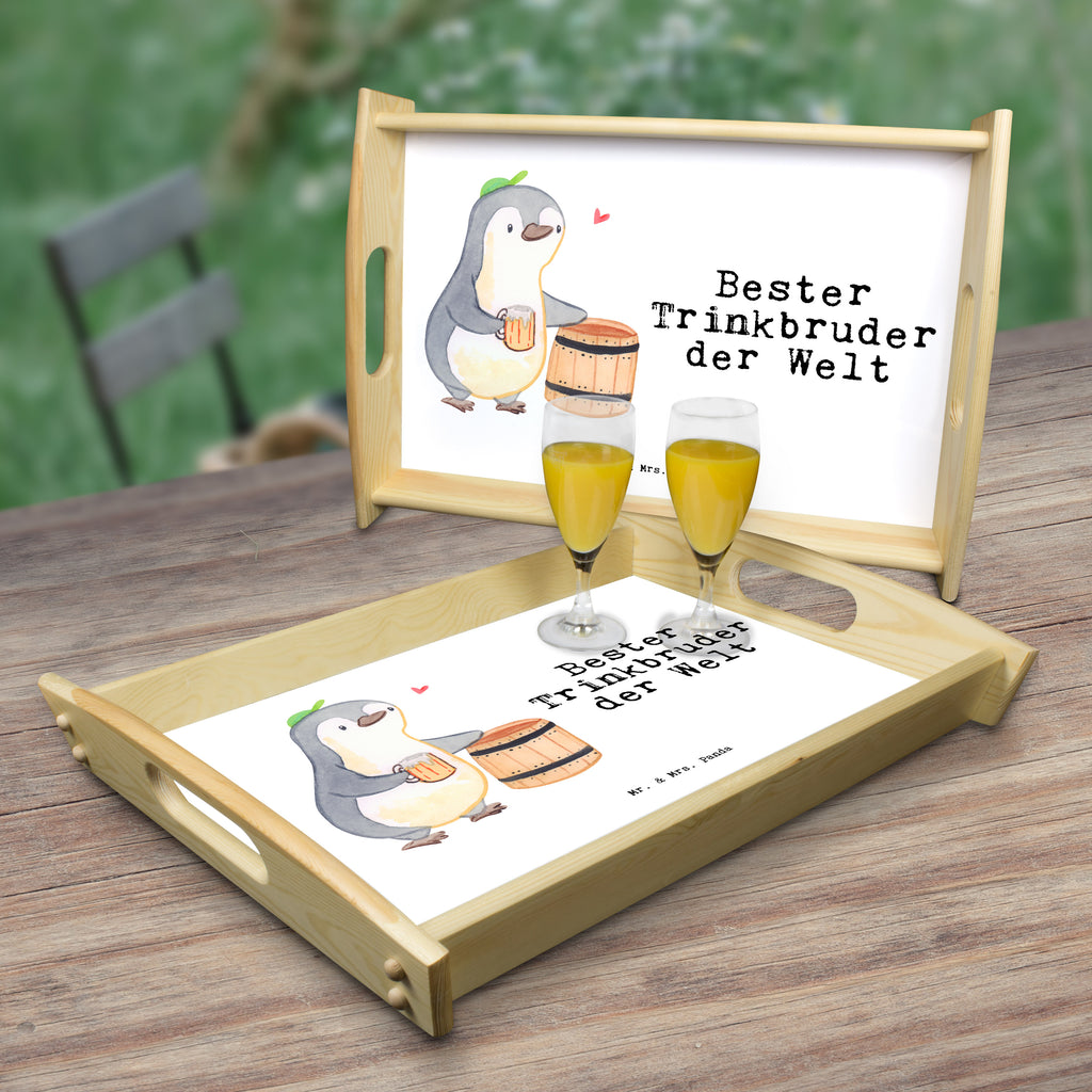 Serviertablett Pinguin Bester Trinkbruder der Welt Serviertablett, Tablett, Holztablett, Küchentablett, Dekotablett, Frühstückstablett, für, Dankeschön, Geschenk, Schenken, Geburtstag, Geburtstagsgeschenk, Geschenkidee, Danke, Bedanken, Mitbringsel, Freude machen, Geschenktipp, Trinkbruder, Trinkkumpel, Kumpel, Saufkumpane, Kumpane, Trinken, Party, Kleinigkeit