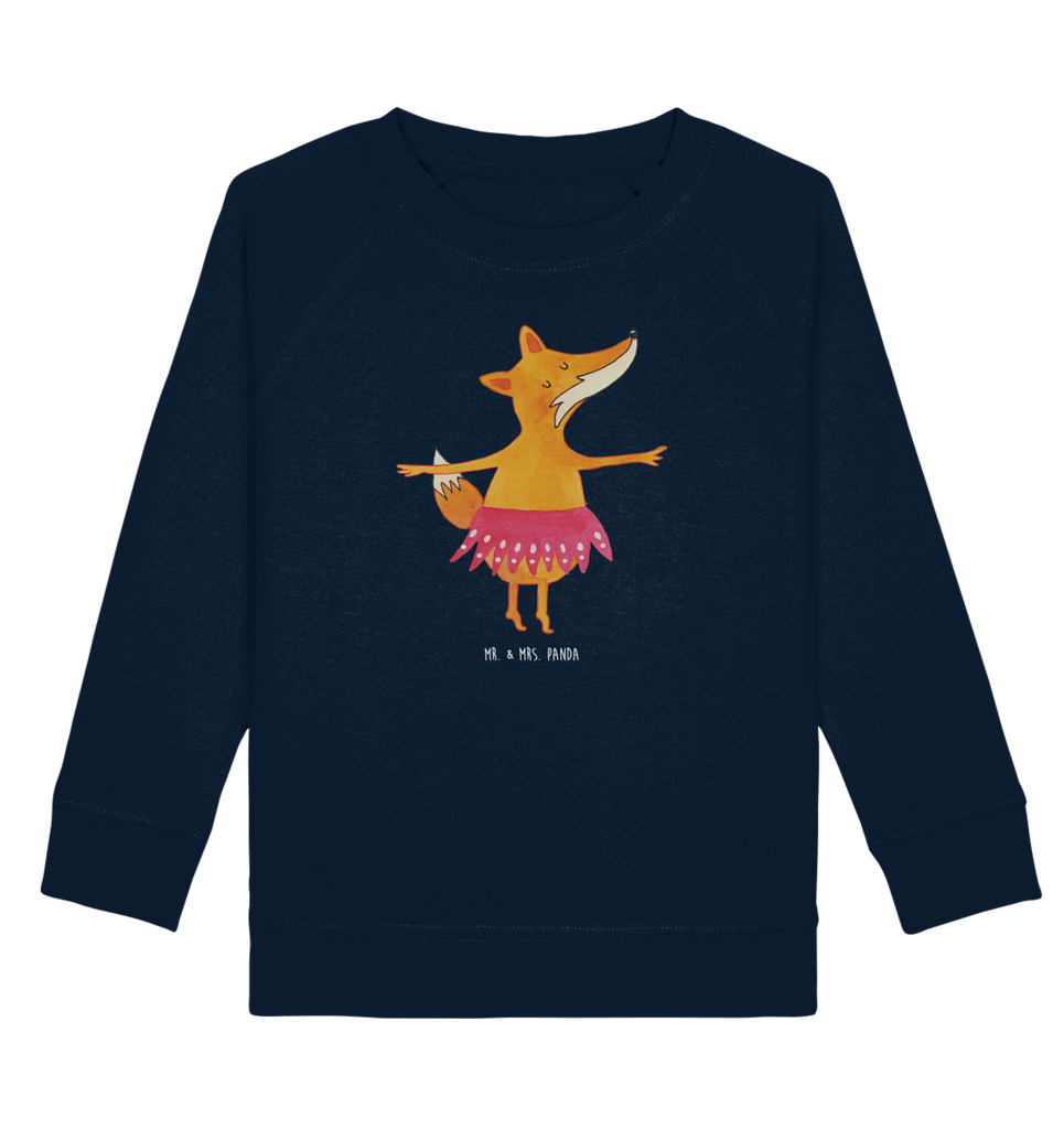 Organic Kinder Pullover Fuchs Ballerina Kinder Pullover, Kinder Sweatshirt, Jungen, Mädchen, Fuchs, Fuchs Spruch, Füchse, Füchsin, Ballerina, Ballett, Tänzerin, Tanzen, Party, Einladung, Geburtstag