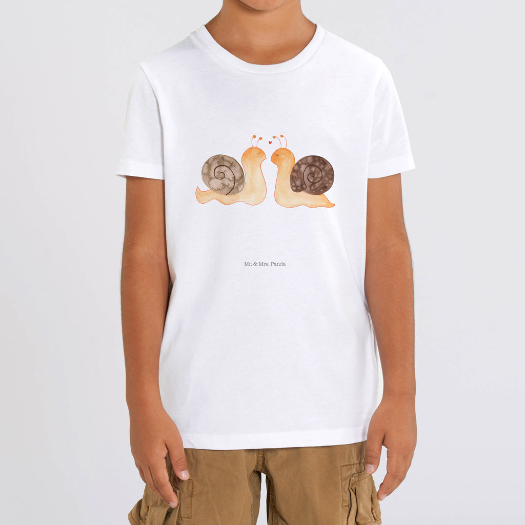 Organic Kinder T-Shirt Schnecken Liebe Kinder T-Shirt, Kinder T-Shirt Mädchen, Kinder T-Shirt Jungen, Liebe, Partner, Freund, Freundin, Ehemann, Ehefrau, Heiraten, Verlobung, Heiratsantrag, Liebesgeschenk, Jahrestag, Hocheitstag