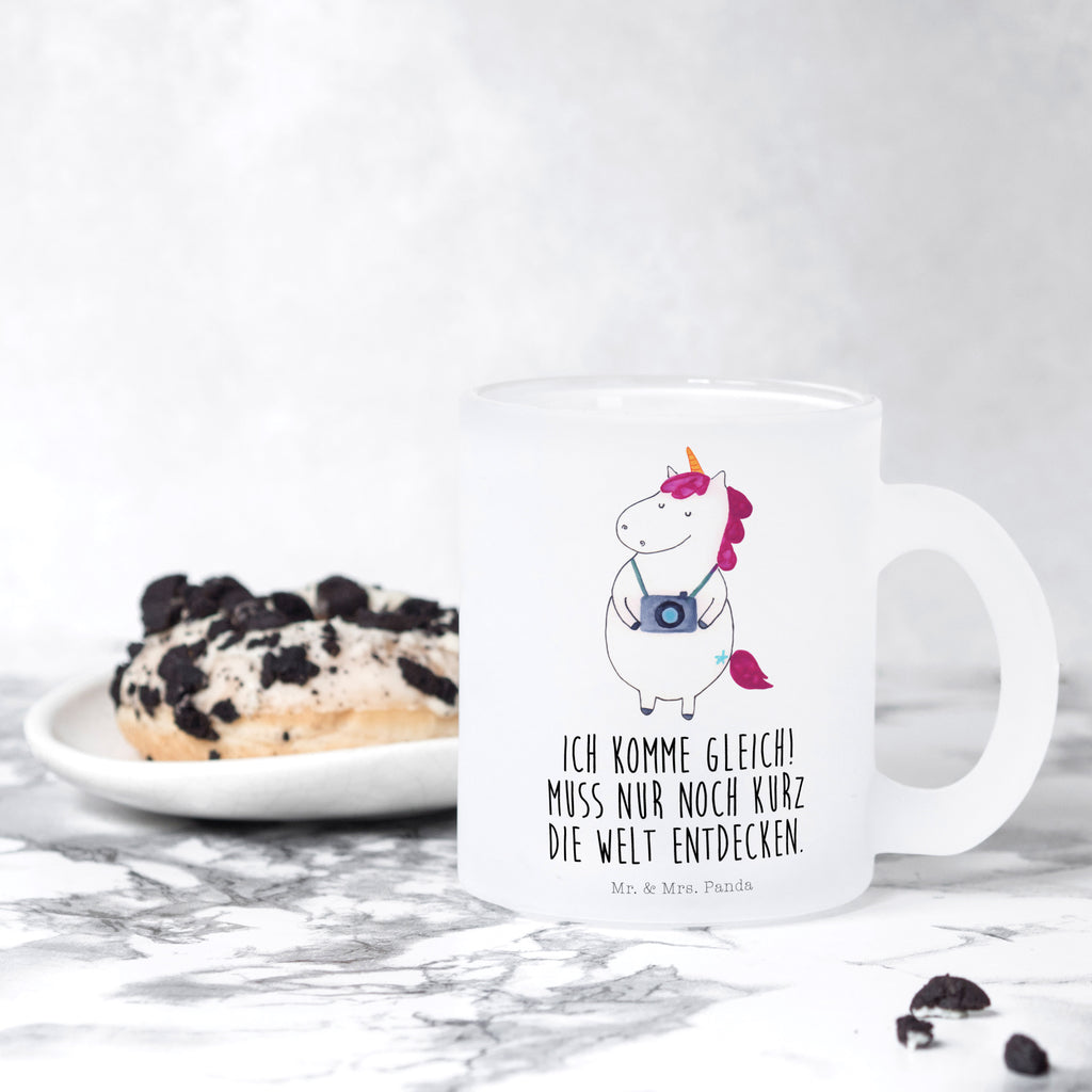 Teetasse Einhorn Fotograf Teetasse, Teeglas, Teebecher, Tasse mit Henkel, Tasse, Glas Teetasse, Teetasse aus Glas, Einhorn, Einhörner, Einhorn Deko, Pegasus, Unicorn, Fotograf, Fotografie, Kamera, Reisen, Weltreise, Weltenbummler, Urlaub, Tourist, Kurztrip, Reise, Städtereise