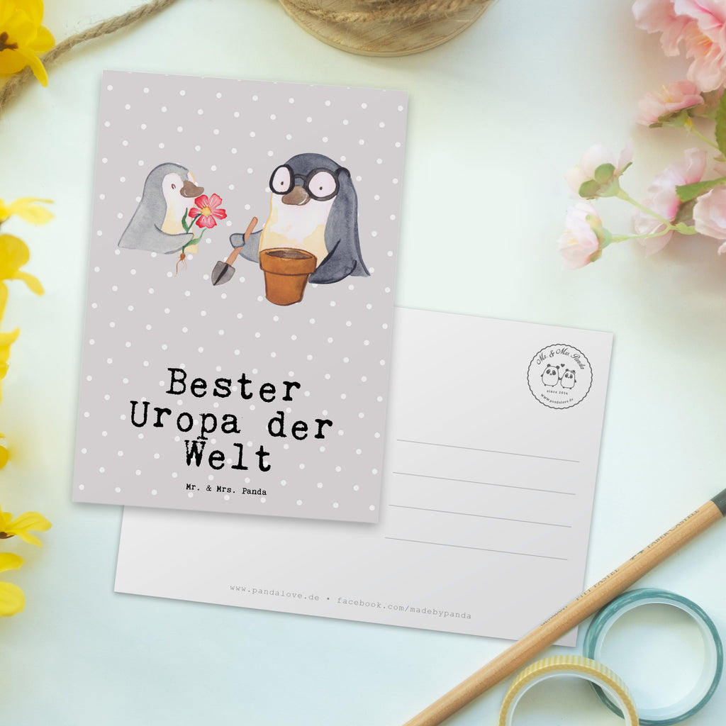 Postkarte Pinguin Bester Uropa der Welt Postkarte, Karte, Geschenkkarte, Grußkarte, Einladung, Ansichtskarte, Geburtstagskarte, Einladungskarte, Dankeskarte, Ansichtskarten, Einladung Geburtstag, Einladungskarten Geburtstag, für, Dankeschön, Geschenk, Schenken, Geburtstag, Geburtstagsgeschenk, Geschenkidee, Danke, Bedanken, Mitbringsel, Freude machen, Geschenktipp, Uropa, Uhropa, Ur Opa, Urgroßeltern, Grossvater, Großvater, Opa, Opi. Großpapa, Großeltern, Enkel, Enkelin, Enkelkind, Kleinigkeit, Oppa, Oppi, Bester, Uropa Mitbringsel