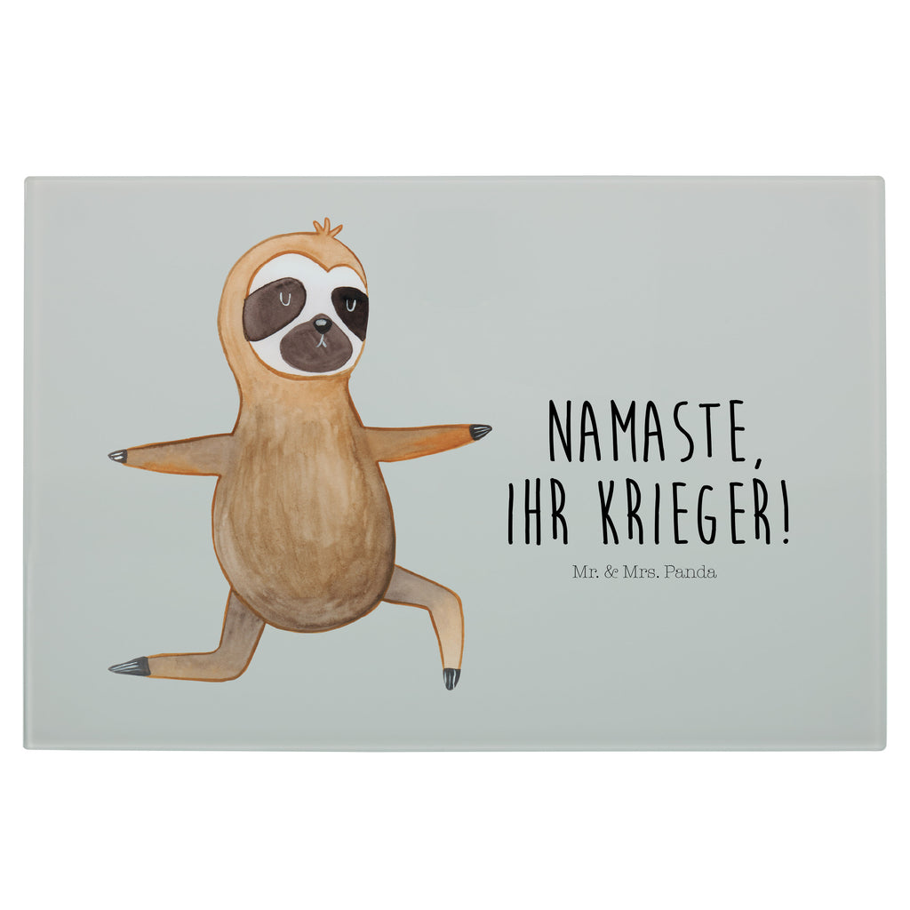 Glasschneidebrett Faultier Yoga Glasschneidebrett, Schneidebrett, Faultier, Faultier Geschenk, Faultier Deko, Faultiere, faul, Lieblingstier, Yoga, Namaste, Krieger, Yogaübungen, Meditation, Atmung, Gelassenheit, Entspannung