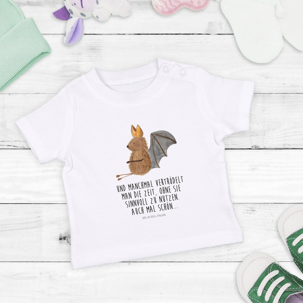 Organic Baby Shirt Fledermaus Sitzen Baby T-Shirt, Jungen Baby T-Shirt, Mädchen Baby T-Shirt, Shirt, Tiermotive, Gute Laune, lustige Sprüche, Tiere, Fledermaus, Fledermäuse, Motivation, entspannen