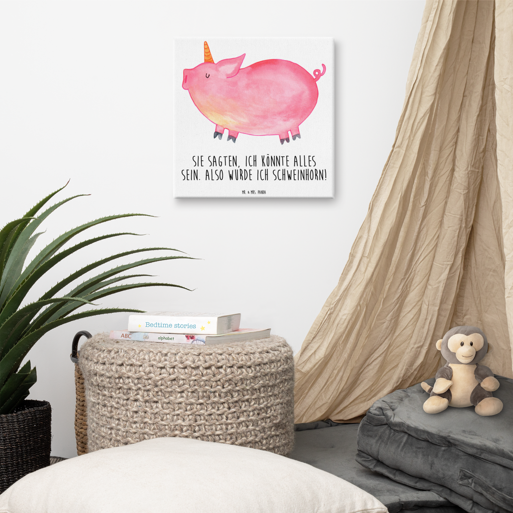 Leinwand Bild Einhorn Schweinhorn Leinwand, Bild, Kunstdruck, Wanddeko, Dekoration, Einhorn, Einhörner, Einhorn Deko, Pegasus, Unicorn, Party, Spaß, Schwein, Schweinhorn, Bauer, witzig. lustig, Spruch, geschenk, Pig, Piggy, funny, english, englisch